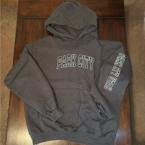 Park City Gray Hoodie Large